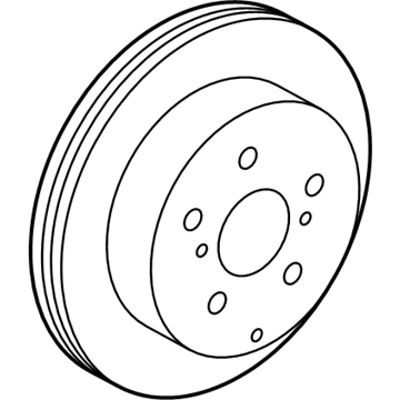 Toyota 42431-42060 Disc, Rear