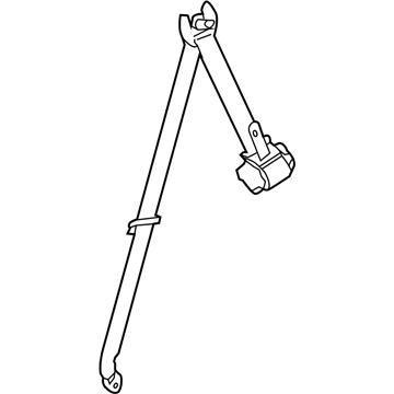 Toyota 73370-0E070-C0 Belt & Retractor