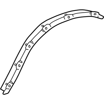 Toyota 65637-35010 Wheel Opening Molding Lining, Passenger Side