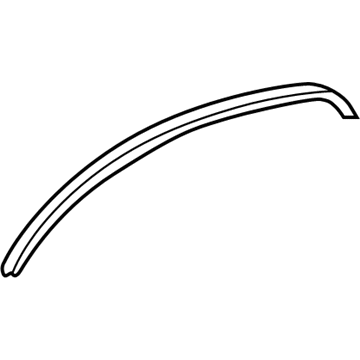 Toyota 53853-35020 Flare Pad, Black, Front
