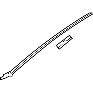 Toyota 75504-0E010 Side Molding, Outside Passenger Side