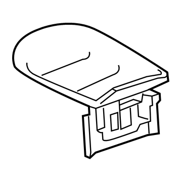 Toyota 58905-02D40-B1 Armrest, Gray, Center