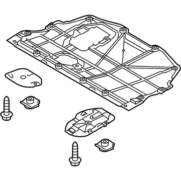 Toyota 51410-WB001 Under Cover, Front