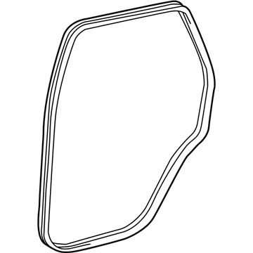 Toyota 62331-35020-E0 Surround Weatherstrip, Fawn, Passenger Side