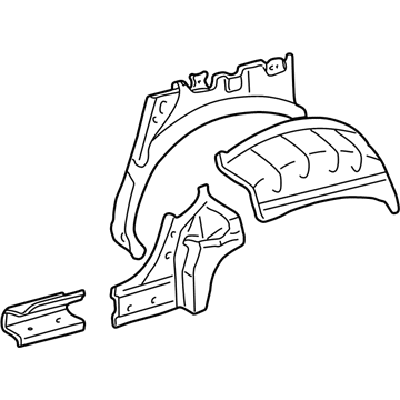 Toyota 61604-0C906 Wheelhouse Assembly