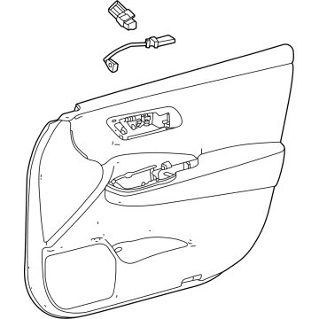 Toyota 67610-30S60-C6 Door Trim Panel, Front Passenger Side