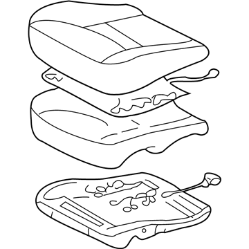 Toyota Camry Seat Cushion - 71410-AA250-B0