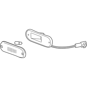 Toyota 81750-42010 Side Marker Lamp, Passenger Side
