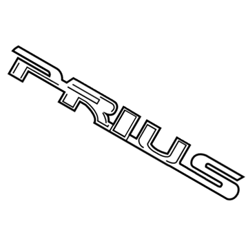 Toyota 75442-47130 Nameplate, Rear