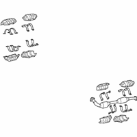 Toyota Land Cruiser Exhaust Pipe - 17450-38010 Pipe Assembly, Exhaust, Front, Driver Side