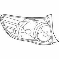 Toyota Corolla Tail Light - 81560-02460 Lens & Housing, Driver Side