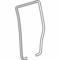 Scion xB Weather Strip - 62334-52030-C0 Rear Weatherstrip, Driver Side