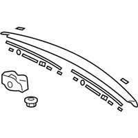 Toyota Yaris Spoiler - 76085-52111-A0 Spoiler Assembly, White, Rear