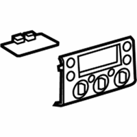 Toyota FJ Cruiser A/C Switch - 84010-35121-D0 Control Panel, Black