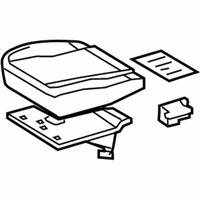 Scion Seat Cushion - 71001-1AW01-B0 Seat Cushion, Front