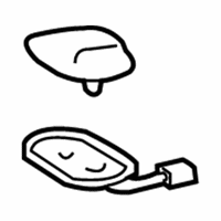 Toyota Corolla Antenna - 86960-02010-B0 Satellite Ant, Silver