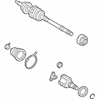 Toyota Yaris Axle Shaft - 43410-52211 Axle Assembly, Front Passenger Side