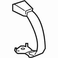 Scion Seat Belt - 73380-12440-B0 Buckle, Dark Gray, Center