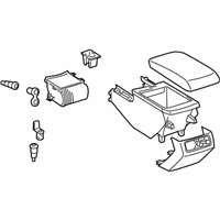 Toyota Center Console Base - 58810-07020-B0 Rear Console, Gray, Center