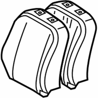 Scion xB Seat Cushion - 71568-12081-B1 Seat Back Pad, Front