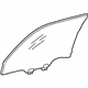 Toyota 68101-33070 Door Glass, Passenger Side