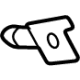 Toyota 75496-0E010 Reveal Molding Upper Clip, Passenger Side
