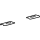 Toyota 76815-62010 Finish Molding Trim Plate, Lower Passenger Side