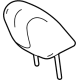 Toyota 71910-62010-A1 Headrest, White, Front