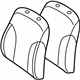 Toyota 71558-52N70-B1 Seat Back, Passenger Side