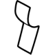 Toyota SU003-10632 Seat Back Pad, Rear Passenger Side