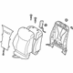 Toyota 71430-47372-B0 Seat Back Assembly, Gray, Passenger Side