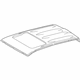 Toyota 63111-04231 Roof Panel