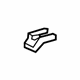 Toyota 72137-0E100-C0 Track End Cover, Passenger Side