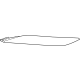Toyota 52702-42010 Upper Molding, Passenger Side