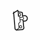 Toyota 68945-12060 Upper Bracket, Passenger Side