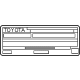 Toyota 11298-F4020 Emission Label