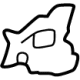 Toyota 55734-0A050 Water Deflector