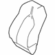 Toyota 71074-33S50-B4 Seat Back Cover, Gray, Driver Side