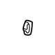 Toyota 79408-42010-B0 Hook, Blue