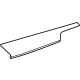 Toyota 55012-08010-C1 Upper Molding, Black, Front