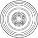 Toyota 42611-75101 Wheel, Spare