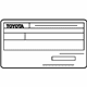 Toyota 11298-21091 Emission Label
