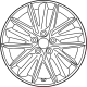 Toyota 42611-06J30 Wheel, Alloy, Black