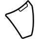 Toyota 73179-62010-C0 Seat Belt Cover, Driver Side