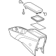 Toyota 58910-47010-B1 Console Base, Gray, Rear