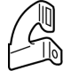 Toyota 53821-WAA01 Outer Uniside Bracket, Passenger Side