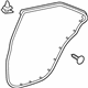 Toyota 67871-06150 Surround Weatherstrip, Passenger Side