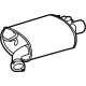 Toyota 17430-F0101 Muffler, Passenger Side