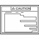 Toyota 42668-20020 Caution Label