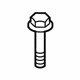 Toyota 90105-A0298 Differential Mount Bolt, Rear Inner